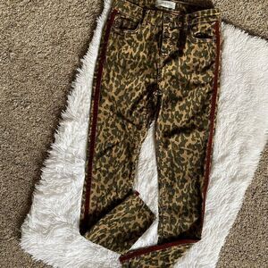 Zara Woman Jeans Animal Print Hi Rise Size 4